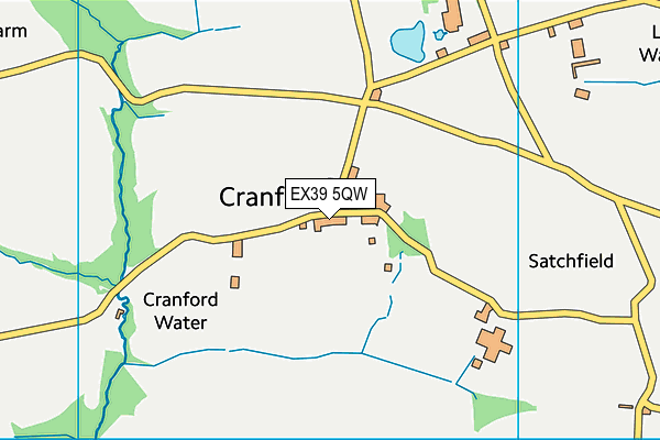 EX39 5QW map - OS VectorMap District (Ordnance Survey)