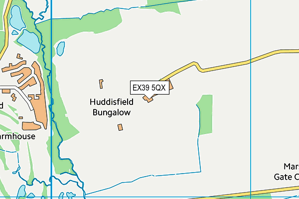 EX39 5QX map - OS VectorMap District (Ordnance Survey)