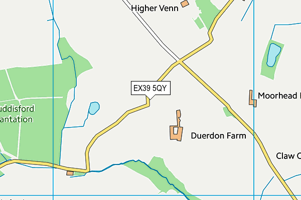 EX39 5QY map - OS VectorMap District (Ordnance Survey)