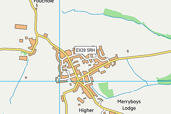 EX39 5RH map - OS VectorMap District (Ordnance Survey)