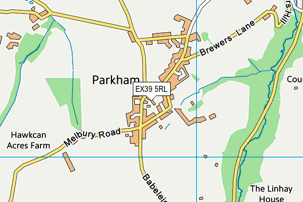 EX39 5RL map - OS VectorMap District (Ordnance Survey)