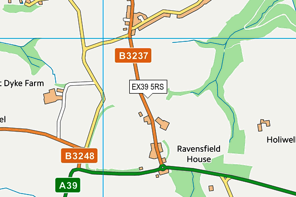 EX39 5RS map - OS VectorMap District (Ordnance Survey)