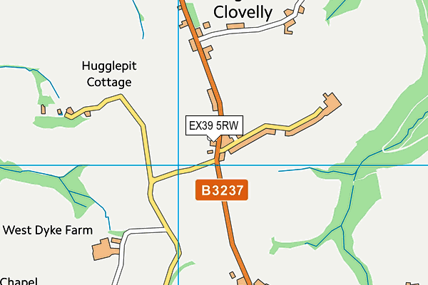 EX39 5RW map - OS VectorMap District (Ordnance Survey)