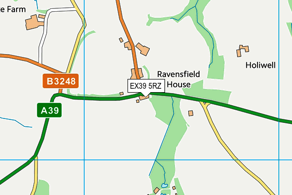 EX39 5RZ map - OS VectorMap District (Ordnance Survey)