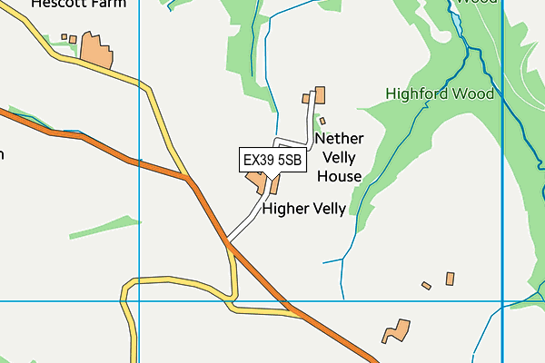 EX39 5SB map - OS VectorMap District (Ordnance Survey)