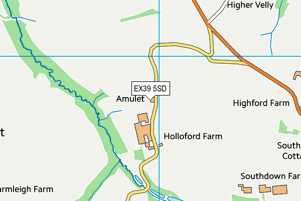 EX39 5SD map - OS VectorMap District (Ordnance Survey)