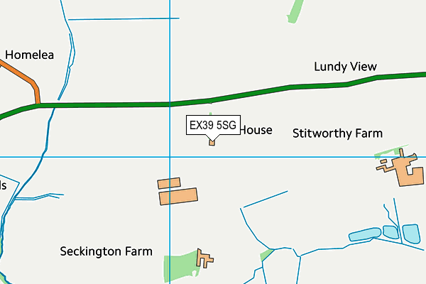 EX39 5SG map - OS VectorMap District (Ordnance Survey)