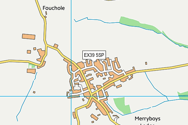 EX39 5SP map - OS VectorMap District (Ordnance Survey)