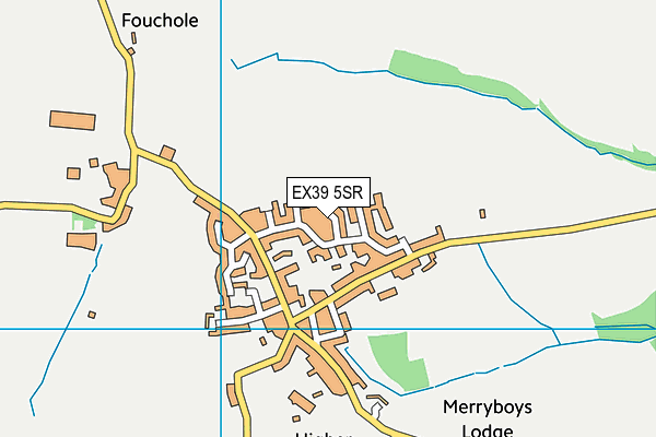EX39 5SR map - OS VectorMap District (Ordnance Survey)