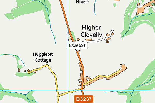 Clovelly Afc Ground map (EX39 5ST) - OS VectorMap District (Ordnance Survey)