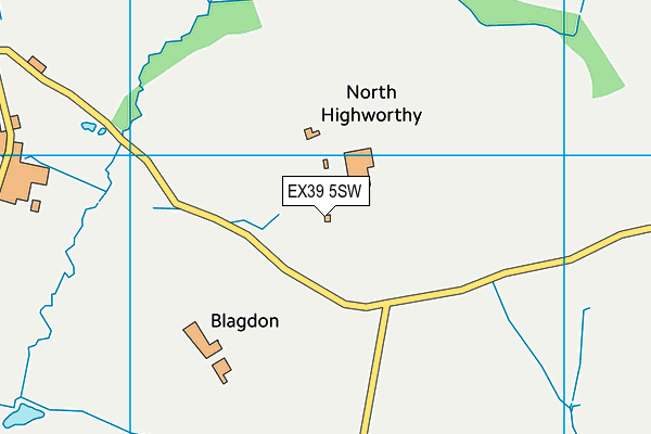 EX39 5SW map - OS VectorMap District (Ordnance Survey)