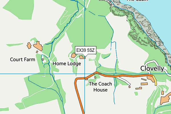 EX39 5SZ map - OS VectorMap District (Ordnance Survey)