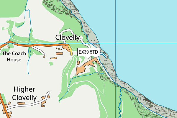 EX39 5TD map - OS VectorMap District (Ordnance Survey)