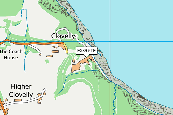 EX39 5TE map - OS VectorMap District (Ordnance Survey)