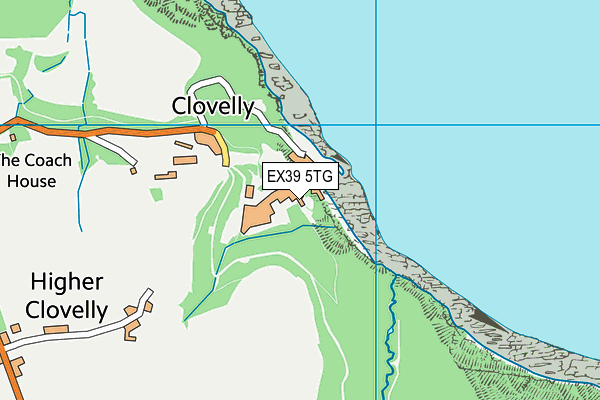 EX39 5TG map - OS VectorMap District (Ordnance Survey)