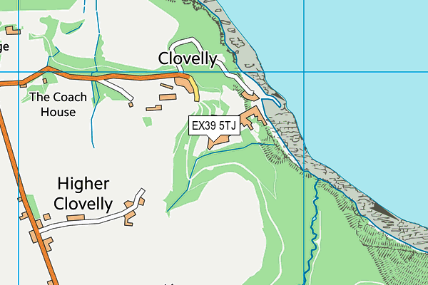 EX39 5TJ map - OS VectorMap District (Ordnance Survey)