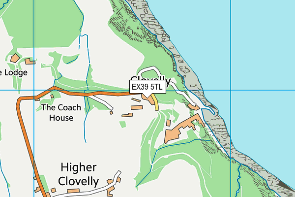 EX39 5TL map - OS VectorMap District (Ordnance Survey)