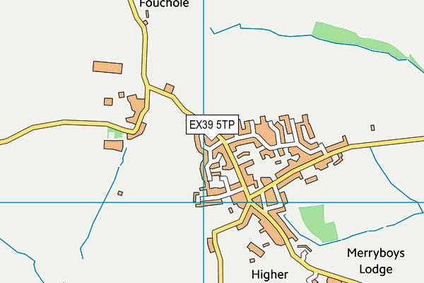 EX39 5TP map - OS VectorMap District (Ordnance Survey)