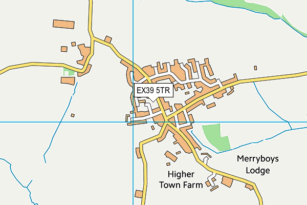 EX39 5TR map - OS VectorMap District (Ordnance Survey)