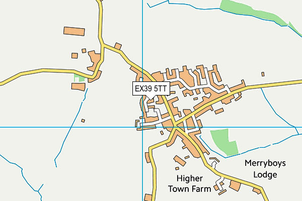 EX39 5TT map - OS VectorMap District (Ordnance Survey)