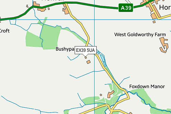 EX39 5UA map - OS VectorMap District (Ordnance Survey)