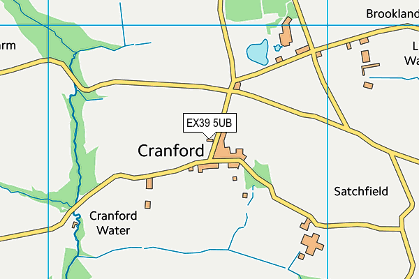 EX39 5UB map - OS VectorMap District (Ordnance Survey)