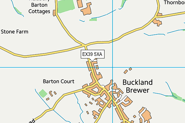 EX39 5XA map - OS VectorMap District (Ordnance Survey)