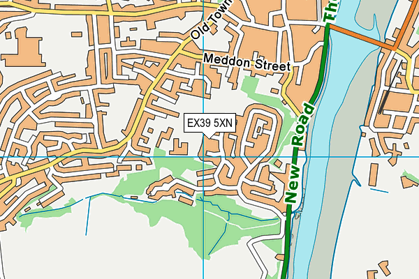 EX39 5XN map - OS VectorMap District (Ordnance Survey)