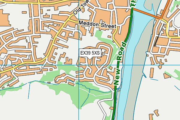 EX39 5XS map - OS VectorMap District (Ordnance Survey)