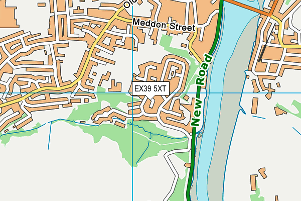 EX39 5XT map - OS VectorMap District (Ordnance Survey)