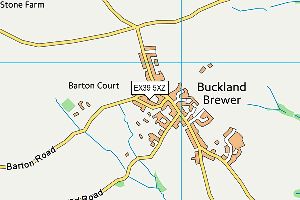 EX39 5XZ map - OS VectorMap District (Ordnance Survey)