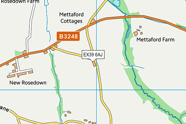 EX39 6AJ map - OS VectorMap District (Ordnance Survey)