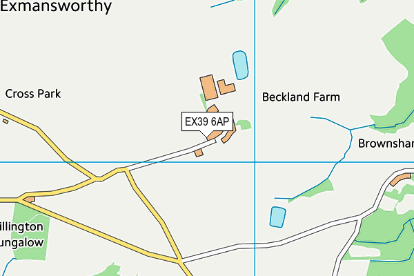 EX39 6AP map - OS VectorMap District (Ordnance Survey)