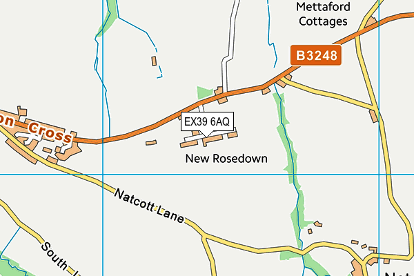 EX39 6AQ map - OS VectorMap District (Ordnance Survey)
