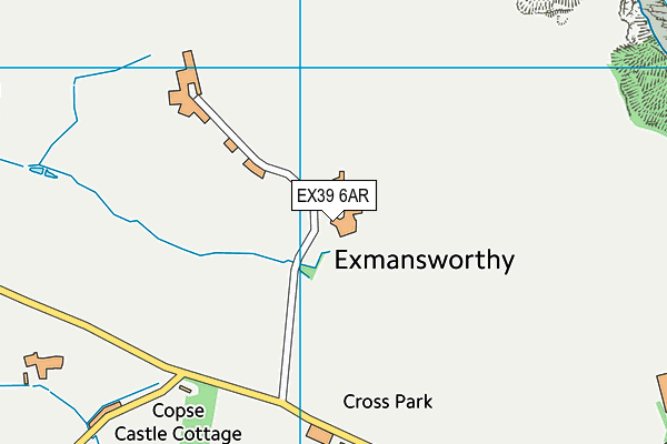 EX39 6AR map - OS VectorMap District (Ordnance Survey)