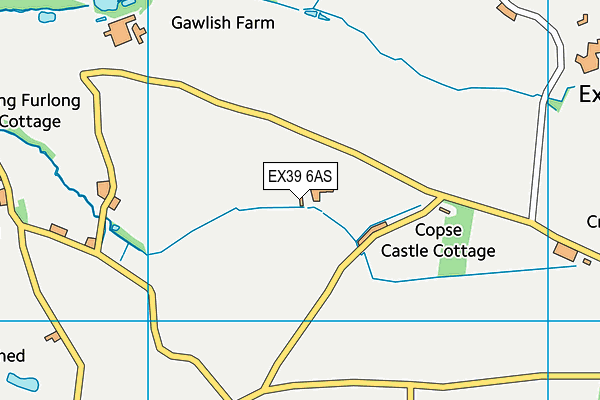 EX39 6AS map - OS VectorMap District (Ordnance Survey)