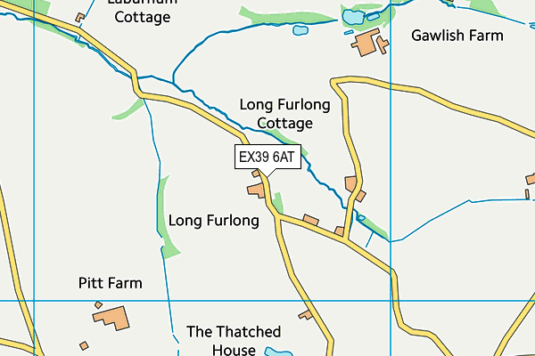 EX39 6AT map - OS VectorMap District (Ordnance Survey)