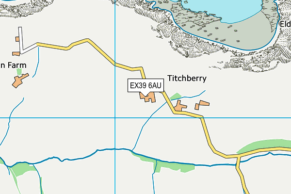 EX39 6AU map - OS VectorMap District (Ordnance Survey)