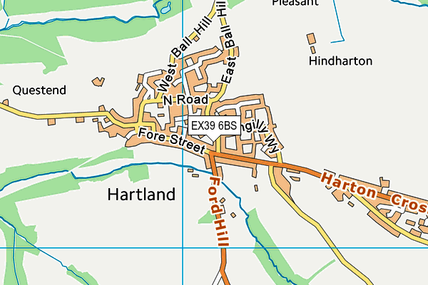 EX39 6BS map - OS VectorMap District (Ordnance Survey)