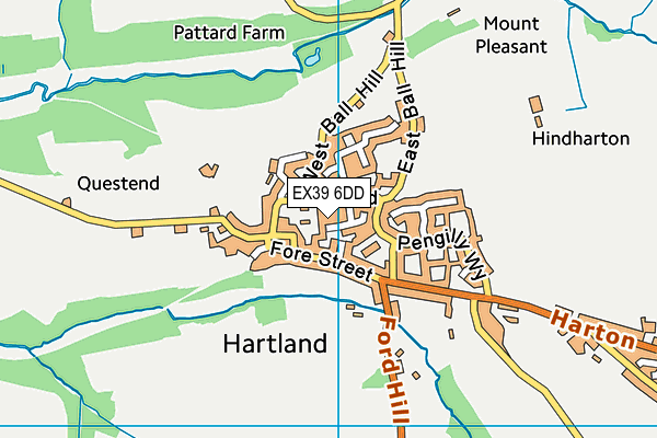 EX39 6DD map - OS VectorMap District (Ordnance Survey)