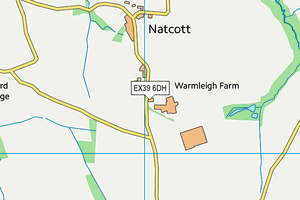 EX39 6DH map - OS VectorMap District (Ordnance Survey)