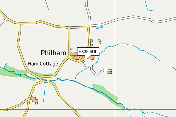 EX39 6DL map - OS VectorMap District (Ordnance Survey)