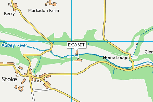 EX39 6DT map - OS VectorMap District (Ordnance Survey)