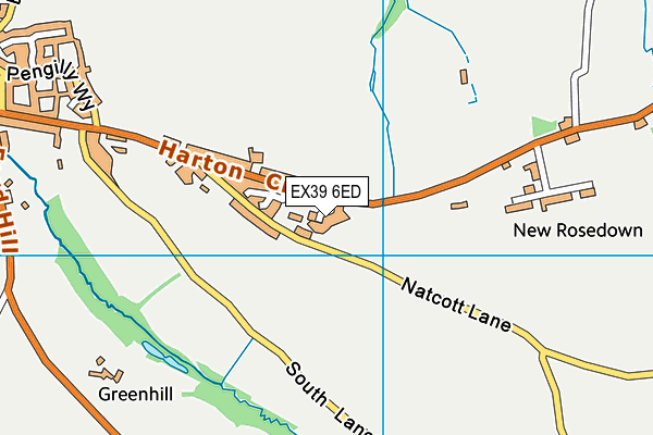 EX39 6ED map - OS VectorMap District (Ordnance Survey)