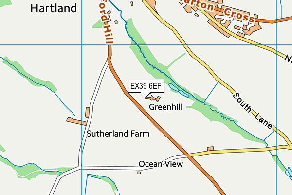 EX39 6EF map - OS VectorMap District (Ordnance Survey)