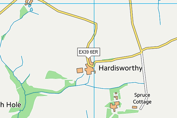 EX39 6ER map - OS VectorMap District (Ordnance Survey)