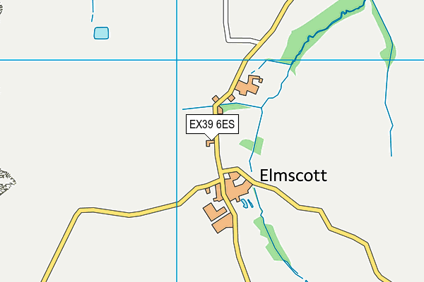 EX39 6ES map - OS VectorMap District (Ordnance Survey)