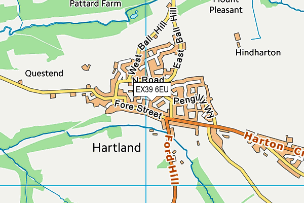 EX39 6EU map - OS VectorMap District (Ordnance Survey)