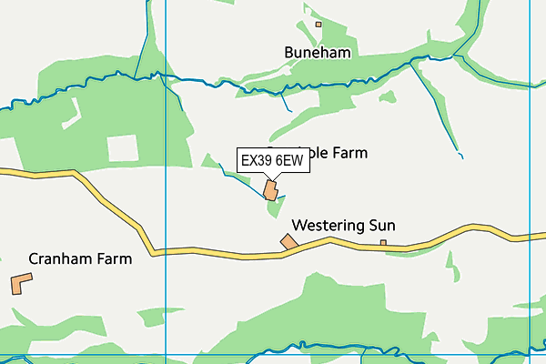 EX39 6EW map - OS VectorMap District (Ordnance Survey)