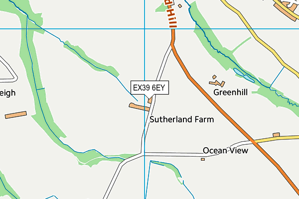 EX39 6EY map - OS VectorMap District (Ordnance Survey)